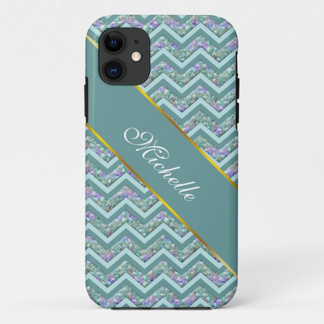 Coques Case-Mate iPhone Motif Rainbow Foil ZigZag (Dos)