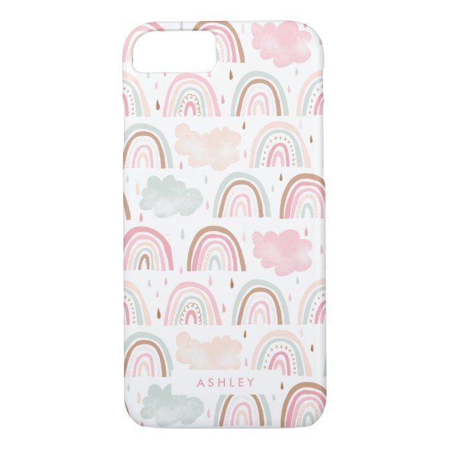Coques Case-Mate iPhone Motif Rainbow moderne Girl (Dos)