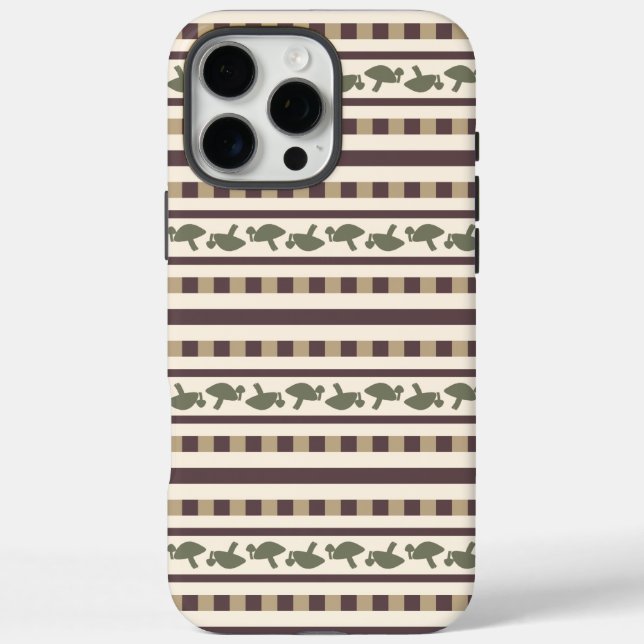 Coques Case-Mate iPhone Motif rayé champêtre aux champignons (Verso)