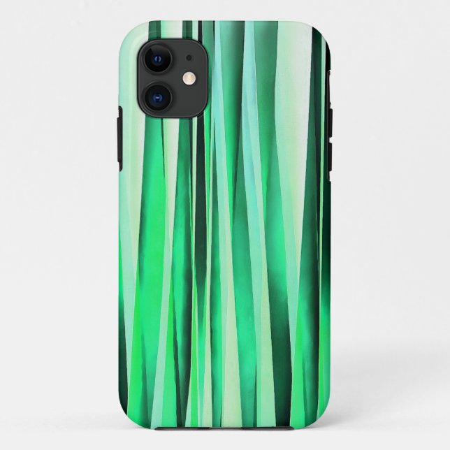Coques Case-Mate iPhone Motif rayé de sérénité de turquoise (Dos)