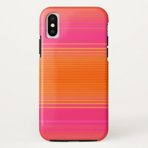 Case-Mate iPhone Case Motif rayé rose et orange