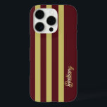 Coque iPhone 16 Pro Motif rayé vert Chartreuse et bordeaux<br><div class="desc">Protégez votre téléphone avec style grâce à cette coque iPhone 16 Pro à motif rayé vert chartreuse et burgundy, conçue pour un look audacieux, moderne et avant-gardiste. La combinaison saisissante de vert chartreuse vibrant et de burgundy profond crée un design rayé dynamique qui se démarque tout en conservant une esthétique...</div>