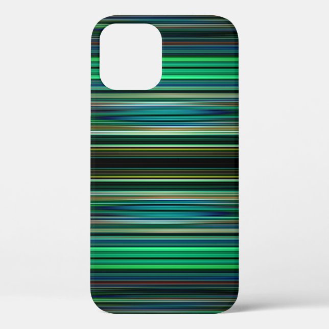 Coques Case-Mate iPhone Motif rayé vert et noir Coque-Mate iPhone c (Verso)