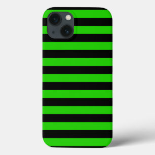 Coque Case-Mate iPhone Motif rayé vert et noir gras
