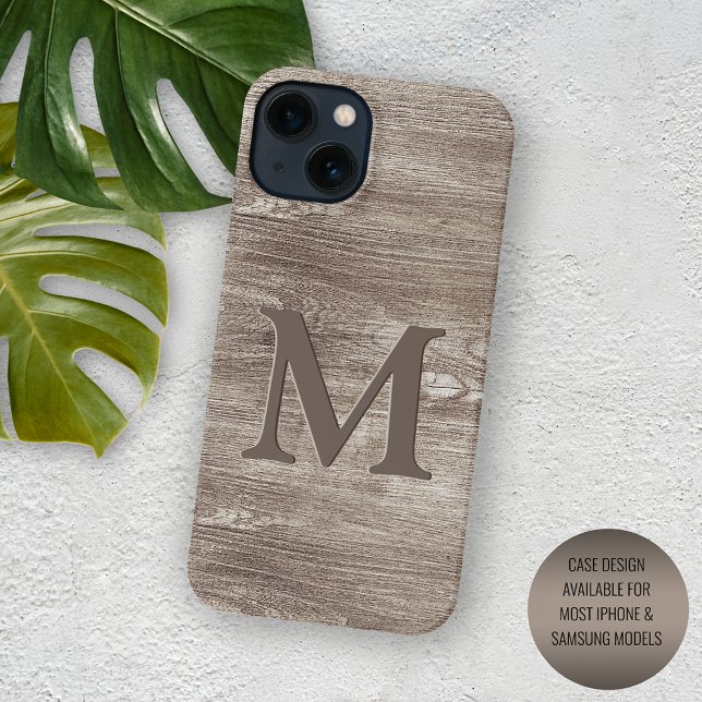 Coques Case-Mate iPhone Motif rayures de bois de tree woodgrain brun foncé (Créateur téléchargé)