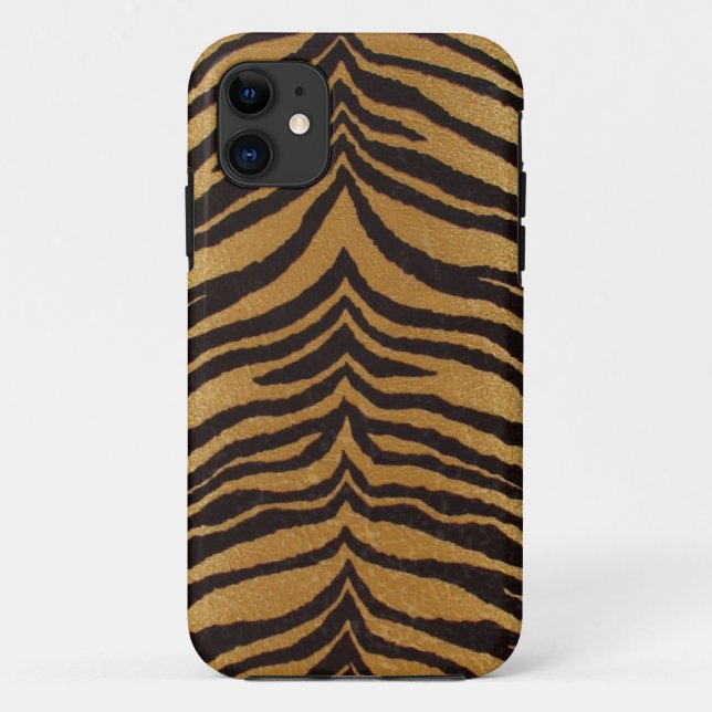 Coques Case-Mate iPhone Motif rayures de peau de tigre (Dos)