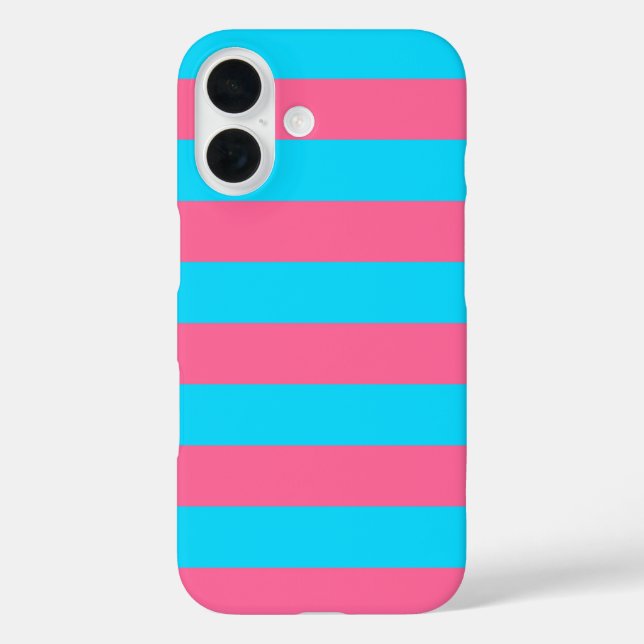 Coques Case-Mate iPhone Motif rayures rose bleu  (Verso)