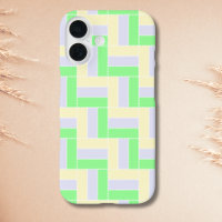 Motif Rectangles Pastel Lignes Pointillées Blanche
