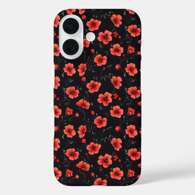 Coques Case-Mate iPhone Motif Red Poppy (Verso)