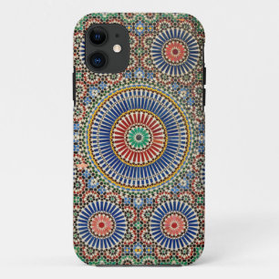 Coque iPhone 11 motif religieux de l'Islam arabe de mosaïque du