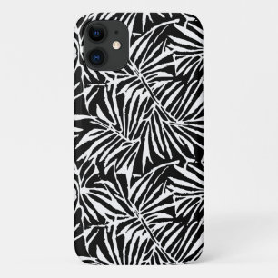 Case-Mate iPhone Case Motif Répétant à feuilles tropicales noires et bla