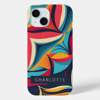 Coque Case-Mate iPhone Motif rétro Abstrait coloré Personnalisé