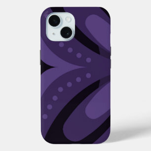 Coque Case-Mate iPhone Motif Rétro de Couleur Violet Foncé