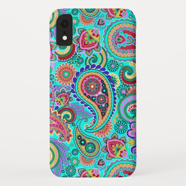 Coques Case-Mate iPhone Motif Retro Paisley (Dos)