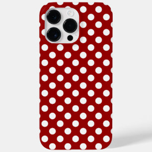 Coque Pour Pour iPhone 14 Pro Max Motif rétro pois rouge mou