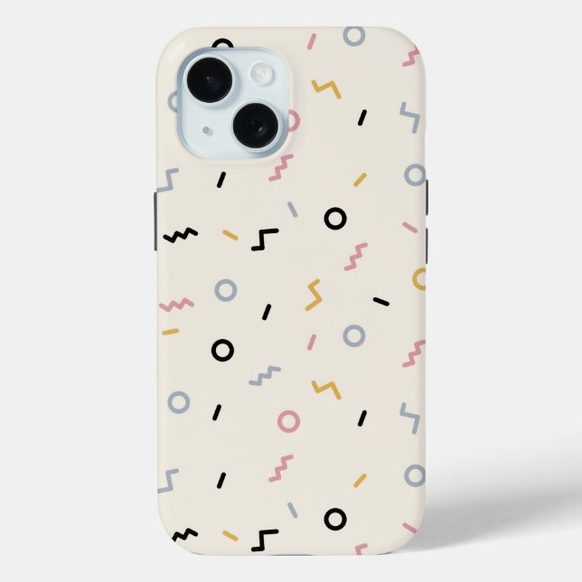 Coques Case-Mate iPhone Motif Retro Squiggle (Verso)