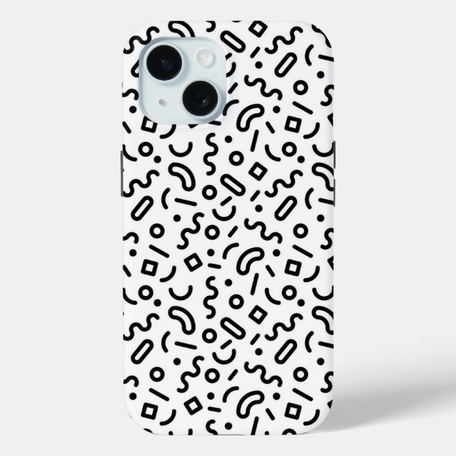 Coques Case-Mate iPhone Motif Retro Squiggle (Verso)
