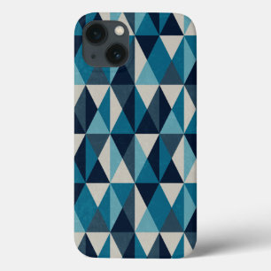Case-Mate iPhone Case Motif Rhombic bleu blanc noir