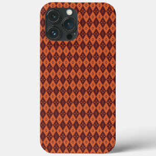 Case-Mate iPhone Case motif rhombique rétro rouge foncé compas
