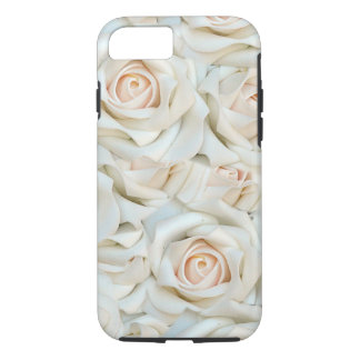 Coque Case-Mate Pour iPhone Motif romantique de roses blancs