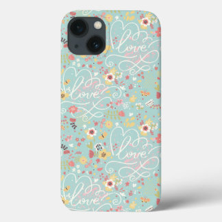 Etui iPhone 13 Motif romantique lumineux moderne