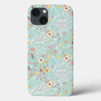 iPhone 13 Case Motif romantique lumineux moderne