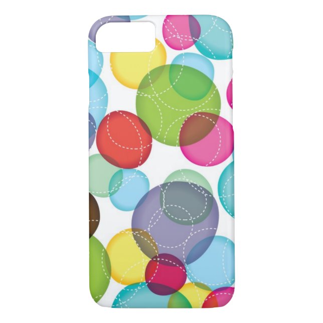 Coques Case-Mate iPhone Motif rond 2 d'enfants de bulles (Dos)