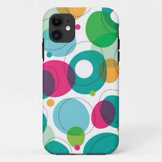 Coques Case-Mate iPhone Motif rond d'enfants de bulles (Dos)