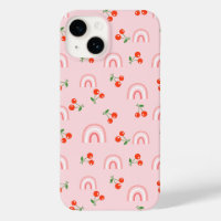 Motif rose arc-en-ciel cerise