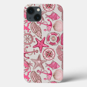 iPhone 13 Coque Motif rose de mer