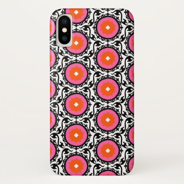 Coques Case-Mate iPhone Motif rose de Suzani (Dos)