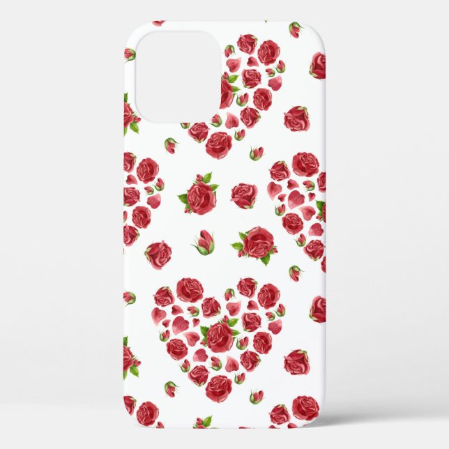 Coques Case-Mate iPhone Motif Rose du coeur rouge, cadeau de la Saint-Vale (Verso)