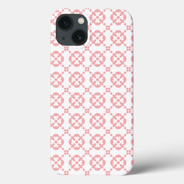 Coques Case-Mate iPhone Motif Rose et Blanc Mignon Amusant (Verso)