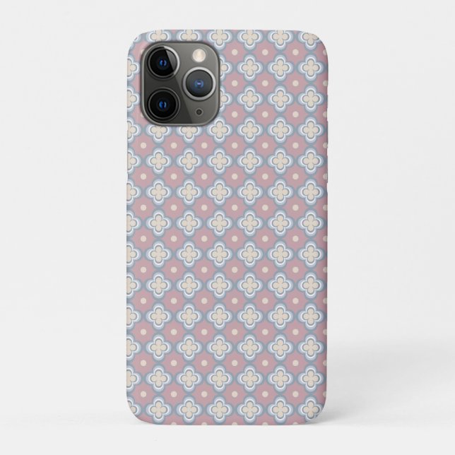 Coques Case-Mate iPhone Motif rose et bleu (Dos)