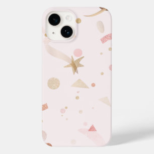 Coque Case-Mate iPhone Motif rose et or festif