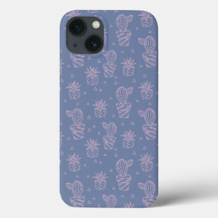 Etui iPhone Case-Mate Motif rose et pourpre de cactus de bande dessinée
