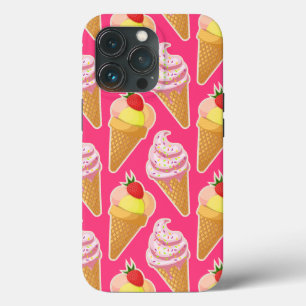 Case-Mate iPhone Case Motif rose Kawaii avec crème glacée aux fraises