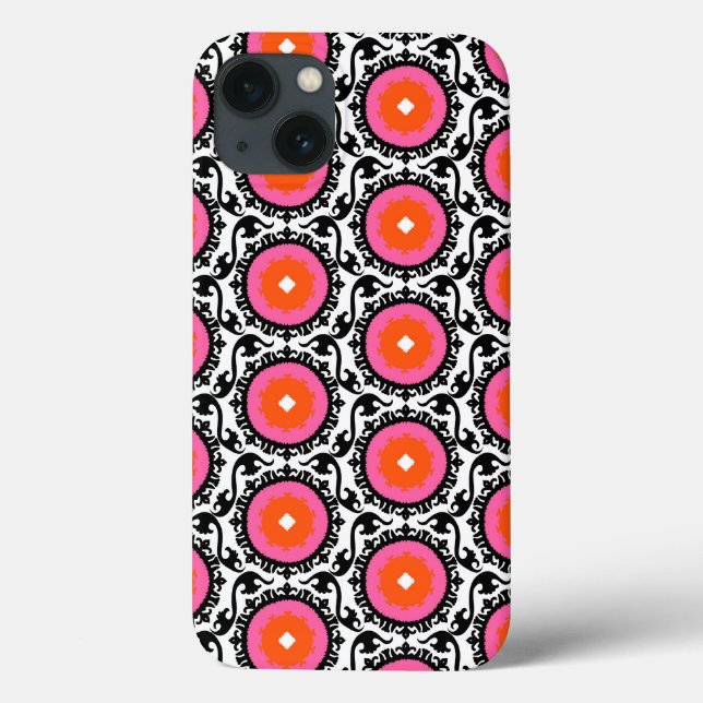 Coques Case-Mate iPhone Motif rose Suzani (Verso)