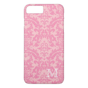 Coque Case-Mate Pour iPhone Motif rose vintage élégant de monogramme de