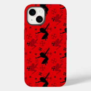 Coque Case-Mate iPhone Motif rouge de la silhouette de Ladybug