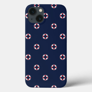 Coques Pour iPhone Motif rouge et blanc de balise