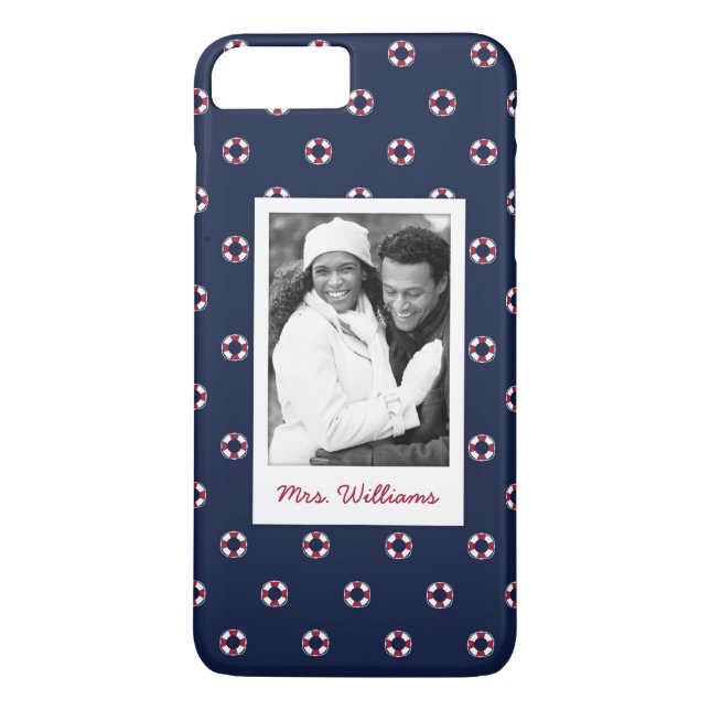 Coques Case-Mate iPhone Motif rouge et blanc | de balise votre photo et (Dos)