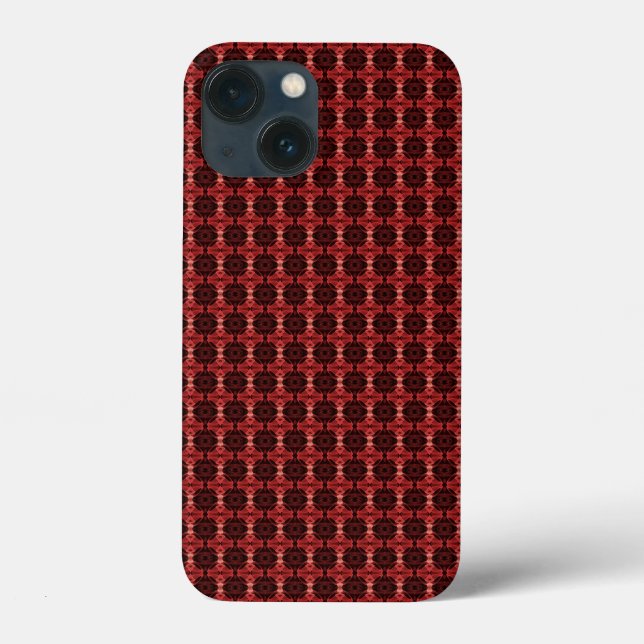 Coques Case-Mate iPhone motif rouge et noir Abstrait (Verso)