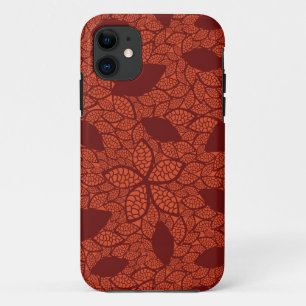 Coque Case-Mate Pour iPhone motif rouge feuille orange