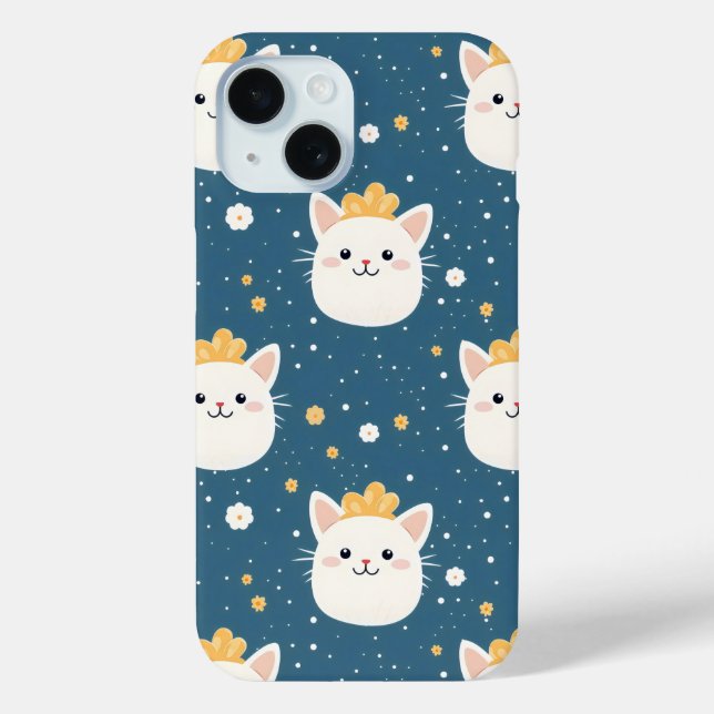 Coques Case-Mate iPhone Motif royal blanc (Verso)