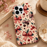 motif ruban et cerise