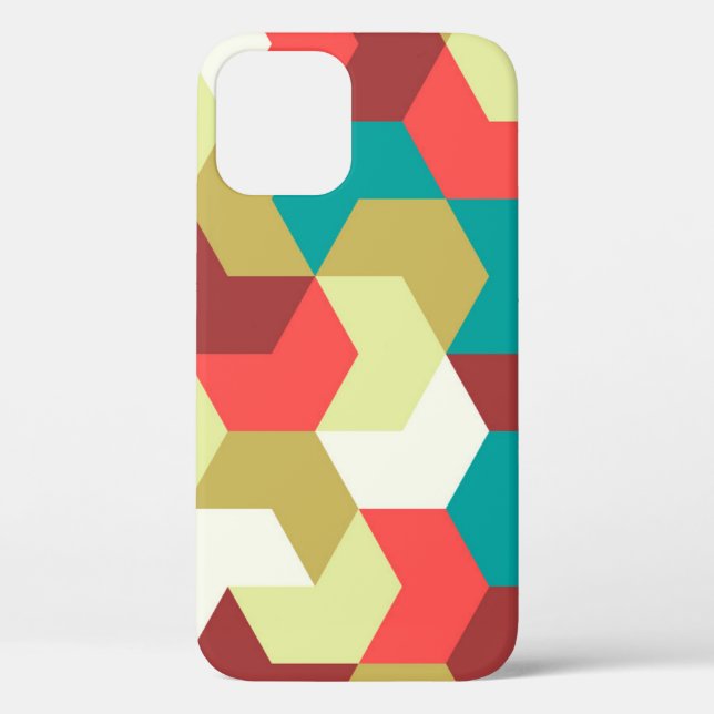 Coques Case-Mate iPhone Motif sans couture. Arrière - plan illimité de géo (Verso)