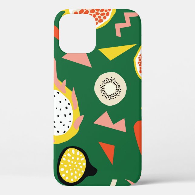 Coques Case-Mate iPhone Motif sans couture aux fruits tropicaux (Verso)