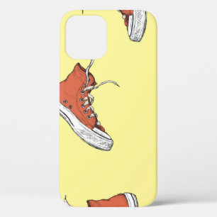 Case-Mate iPhone Case Motif sans couture avec baskets rouges vintages, m