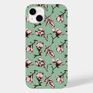 Coque Case-Mate iPhone Motif sans couture avec bourgeons floraux des arbr